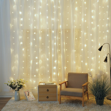 Cortina LED 2X2M Luz fría