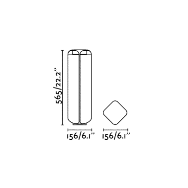 FARO BU-OH 560 Baliza Gris Oscuro