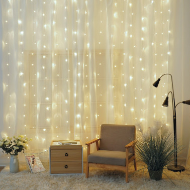 Cortina LED 1X1,2M Luz fría