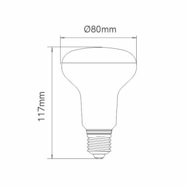 BENEITO FAURE BOMBILLA REFLECTORA R-80