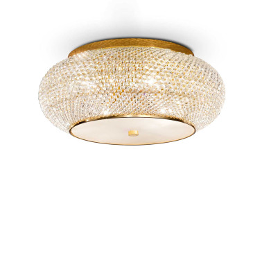 IDEAL LUX PASHÀ PL10 PLAFÓN ORO