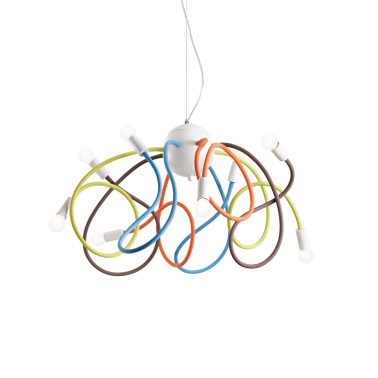 IDEAL LUX MULTIFLEX SP8 COLGANTE MULTICOLOR