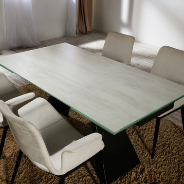 SCHULLER ALAI MESA DE COMEDOR EXTENSIBLE BLANCA