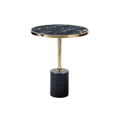 SCHULLER DEKALA Mesa Auxiliar Negro-Oro