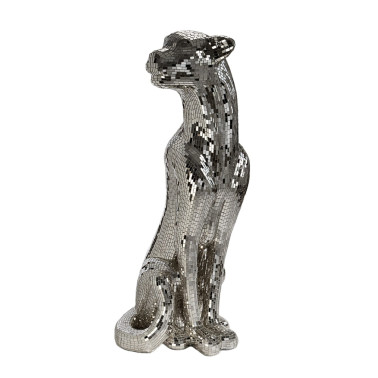 SCHULLER BAGUIRA FIGURA LEOPARDO PLATA