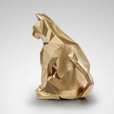 SCHULLER FUTURE CAT FIGURA GATO ORO