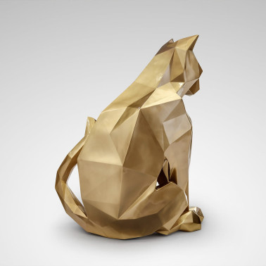 SCHULLER FUTURE CAT FIGURA GATO ORO