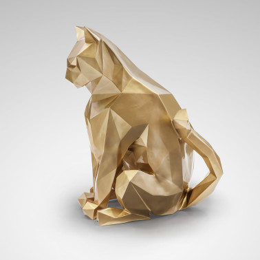 SCHULLER FUTURE CAT FIGURA GATO ORO