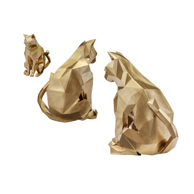 SCHULLER FUTURE CAT FIGURA GATO ORO