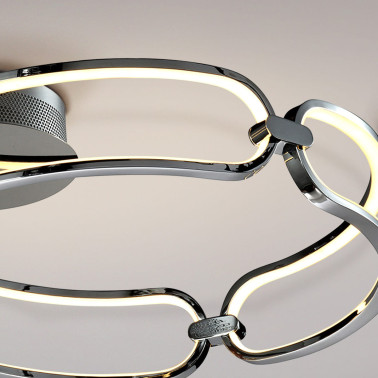 SCHULLER COLETTE 470 Plafón Cromo Dimable con Mando