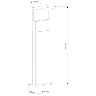 MANTRA RUKA Baliza madera 60cm