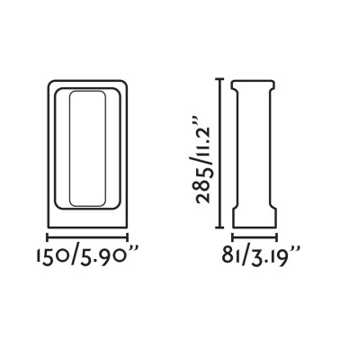 FARO TOTEM 285 Baliza Gris 2700K