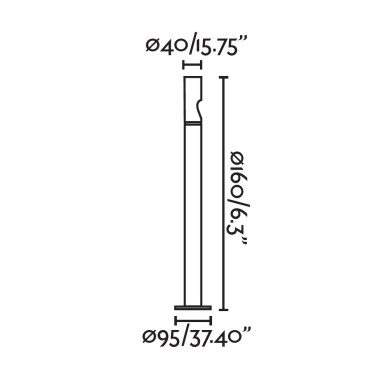 FARO BEZEL Baliza Negro