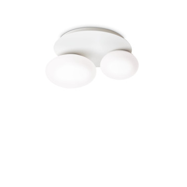 IDEAL LUX NINFEA PL2 PLAFÓN BLANCO