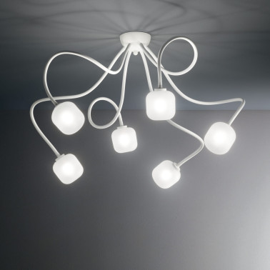 IDEAL LUX OCTOPUS PL6 PLAFÓN BLANCO