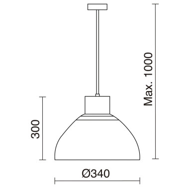 EXO LIGHTING VALAN COLGANTE BLANCO