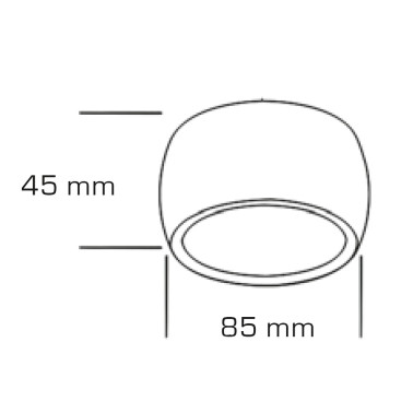 INCOLAMP LÁMPARA PLAFÓN NEGRO LED 4000K
