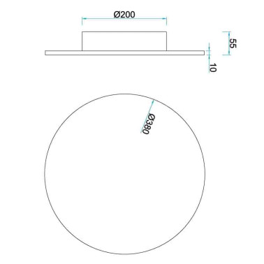 MANTRA BORA BORA LED aplique blanco 30W 2700k