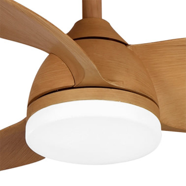 HOFFLIGHTS BORA BORA Ventilador de techo haya con luz