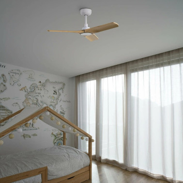 Faro Heywood S DC Ventilador de Techo Blanco