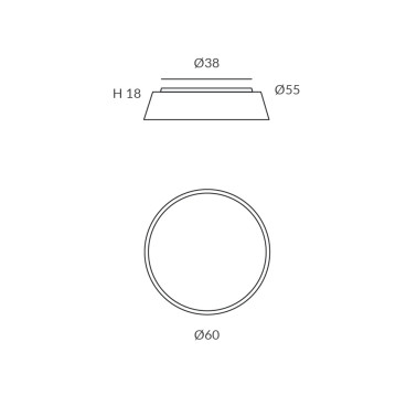 Ole by FM DRUM Plafón cuerda Ø60cm