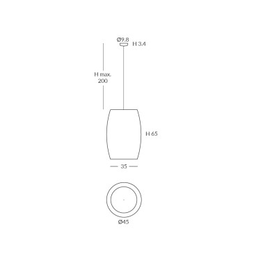 Ole by FM POMA IP64 Lámpara colgante cuerda Ø45