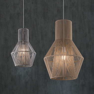 OLE LIGHTING TINA Lámpara colgante cuerda Ø50