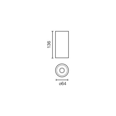 FARO FOST CEILING Ø64 35º 3000K CRI90 Blanco