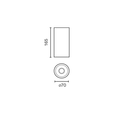 FARO FOST CEILING Ø70 36º 2700K CRI90 Blanco