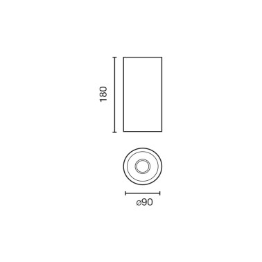 FARO FOST CEILING Ø90 38º 2700K CRI90 Blanco