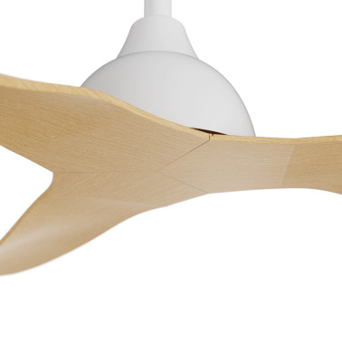 SULION IVY Ventilador de Techo Blanco-Madera IP44