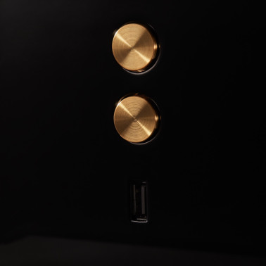 LEDSC4 E-LAMP Aplique negro-oro