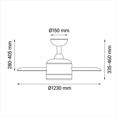 SULION LARA Ventilador de Techo Blanco