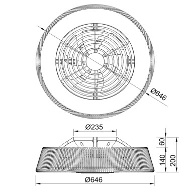 MANTRA POLINESIA NÁUTICA Ventilador de Techo