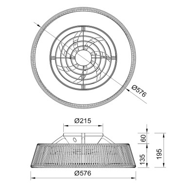 MANTRA POLINESIA NÁUTICA Mini Plafón Ventilador