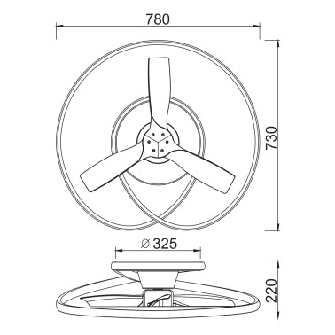 MANTRA OCEAN Ventilador de Techo Blanco