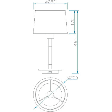 MANTRA NÓRDICA II Lámpara sobremesa metal blanco madera usb