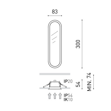 ARKOSLIGHT OLYMPIA Empotrable 3000K