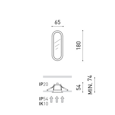 ARKOSLIGHT OLYMPIA Mini Empotrable 3000K