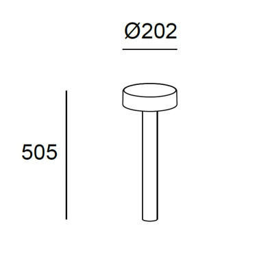 LEDSC4 ORBIT BOLLARD 500 C Gris Urbano