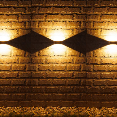 IBERLAMP ZEROUNO Rectangular Aplique Antracita