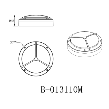 IBERLAMP MERCEDES Aplique Antracita