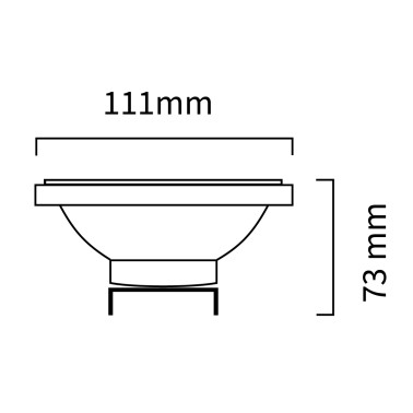 ATMOSS QR111 G53 12W 12V 3200K