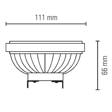 LIGHTED BOMBILLA QR111 G53 15W 4000K