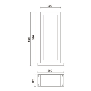 CRISTHER STONE Baliza H510 antracita