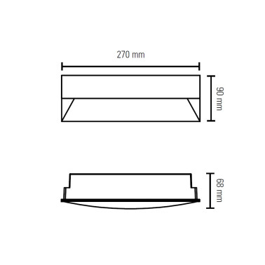 LIGHTED WAY Aplique Negro