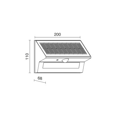 DOPO Tona Aplique solar Asymmetric