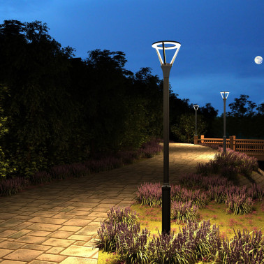 IBERLAMP ATENEA Farola Antracita 2,6m