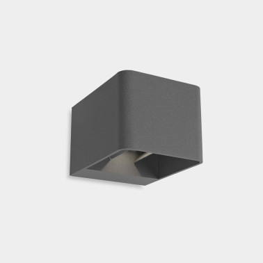 LEDSC4 WILSON Square Aplique Gris Oscuro