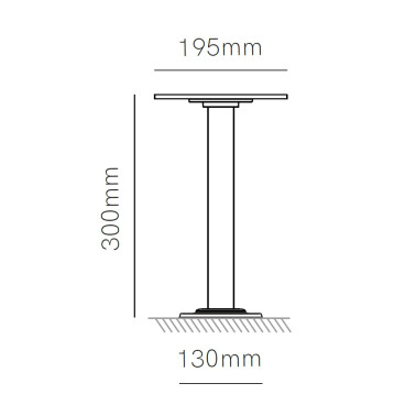 BENEITO FAURE CLOS 8W Base 30cm Corten